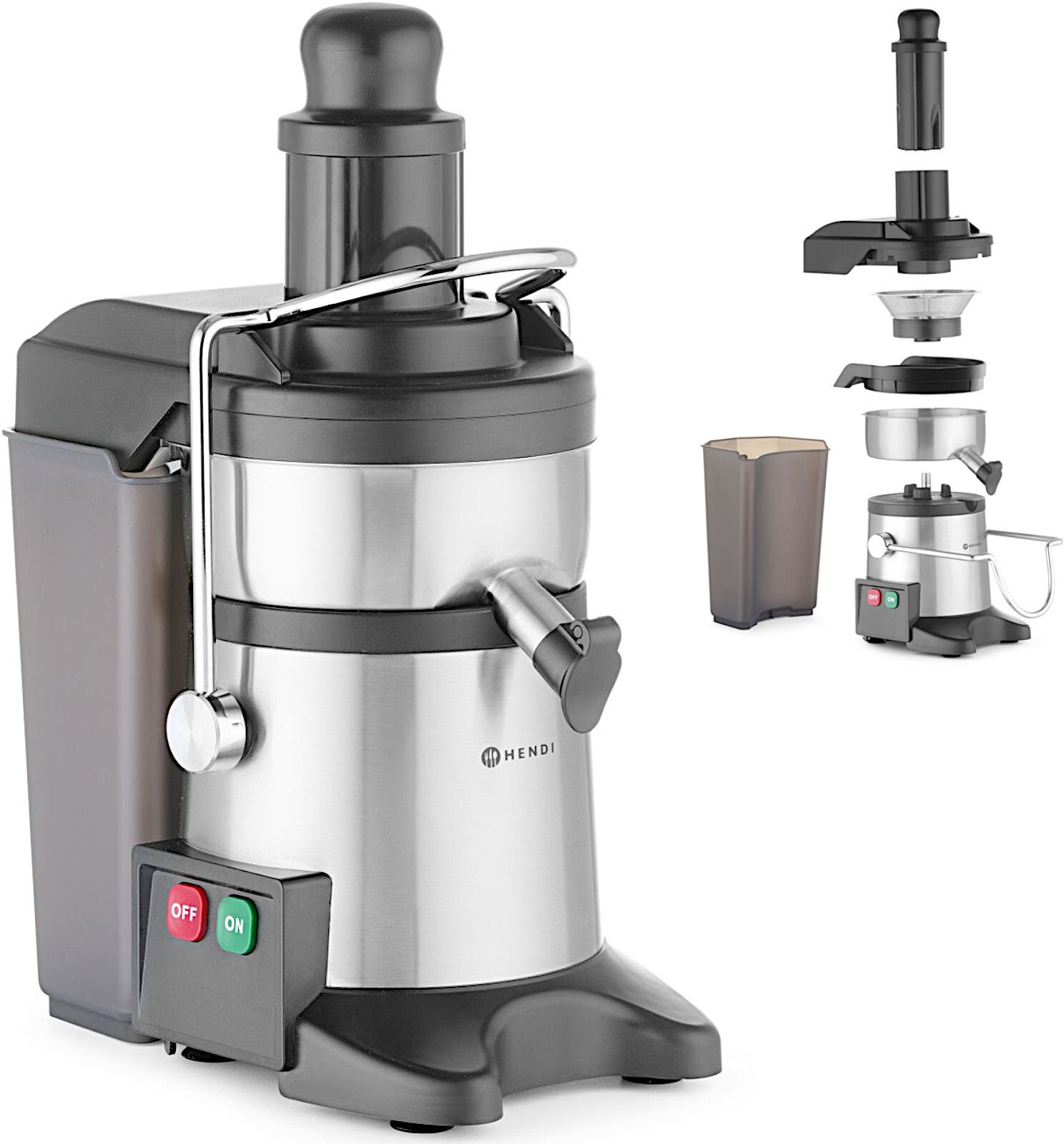 Hendi Sokowirówka wyciskarka do warzyw owoców Compact 100 kg/h 4.4 l 500 W