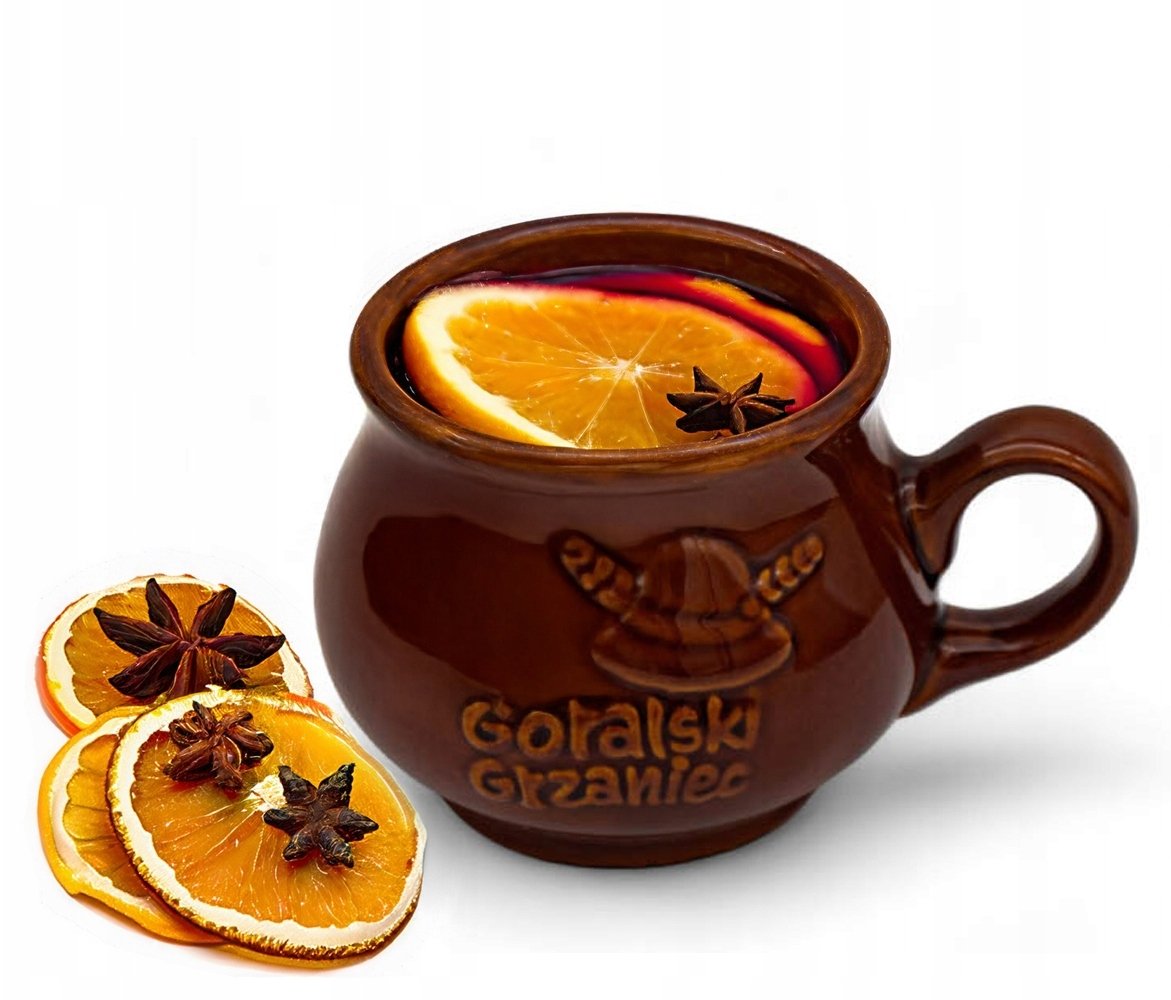 Kubek kamionkowy 300 ml na Grzane Wino do grzańca GÓRALSKI GRZANIEC BRĄZ