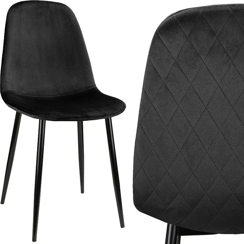 Szchara Krzesło PIKOWANE do salonu JADALNI tapicerowane