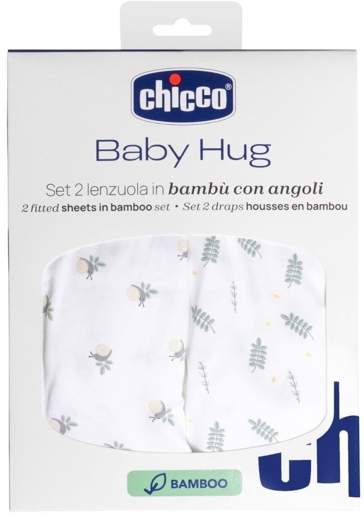 Prześcieradło Baby Hug bambusowe greenery 2szt