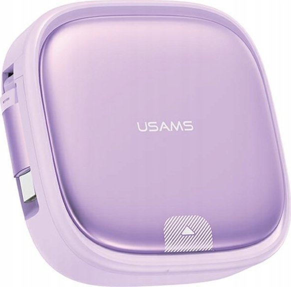 Kabel USB Usams USB-A - USB-C + microUSB + Lightning 1 m Fioletowy