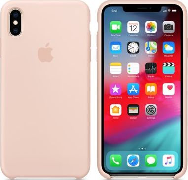 Apple Etui silikonowe iPhone XS Max - piaskowy róż-MTFD2ZM/A
