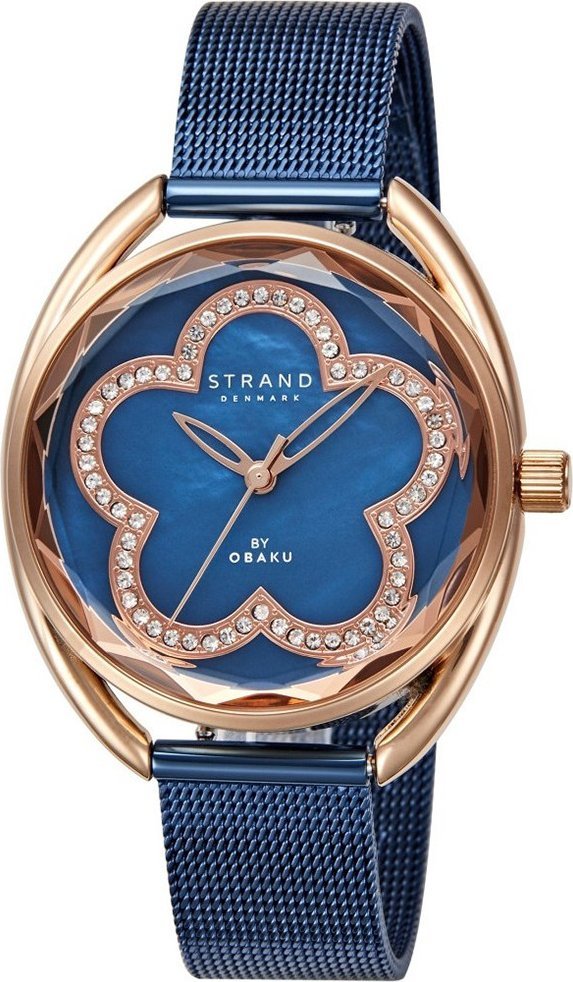 Zegarek Strand Zegarek damski Strand S734LXVLML CYRKONIE niebieski