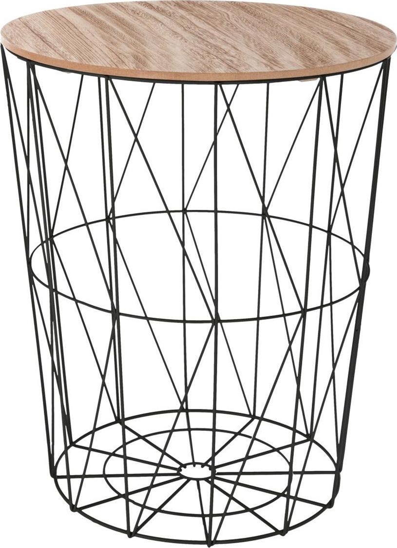 Atmosphera Czarny stolik kawowy Kumi 47 cm
