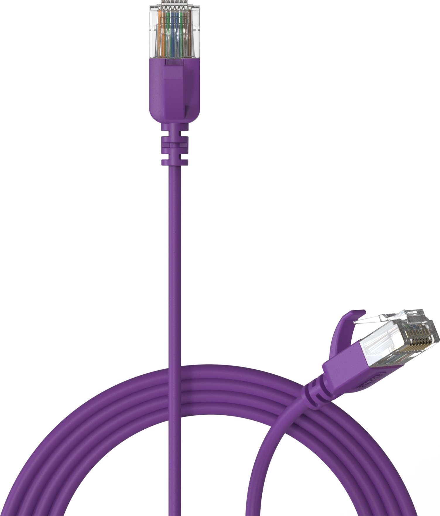 Procab PROCAB CSD560V/0.5 Kabel sieciowy Slimline - CAT6A RJ45 U/UTP wersja fioletowa - 0,5 metra