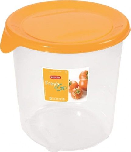 Curver Pojemnik Fresh Go Okrągły 1l Żółty Curver