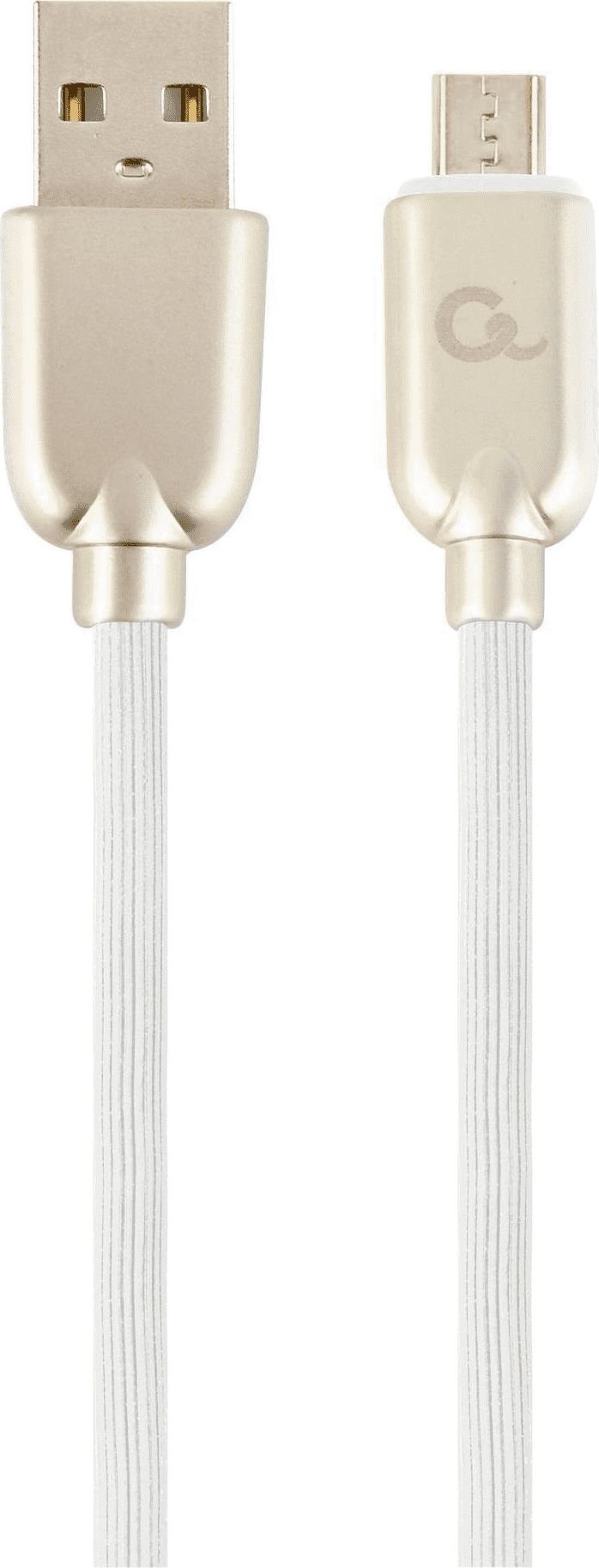 Kabel USB Gembird USB-A - microUSB 1 m Biały (CC-USB2R-AMmBM-1M-W)