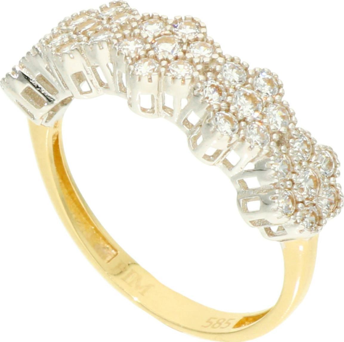 Rosanto Złoty pierścionek z cyrkoniami roz. 18 585 14k