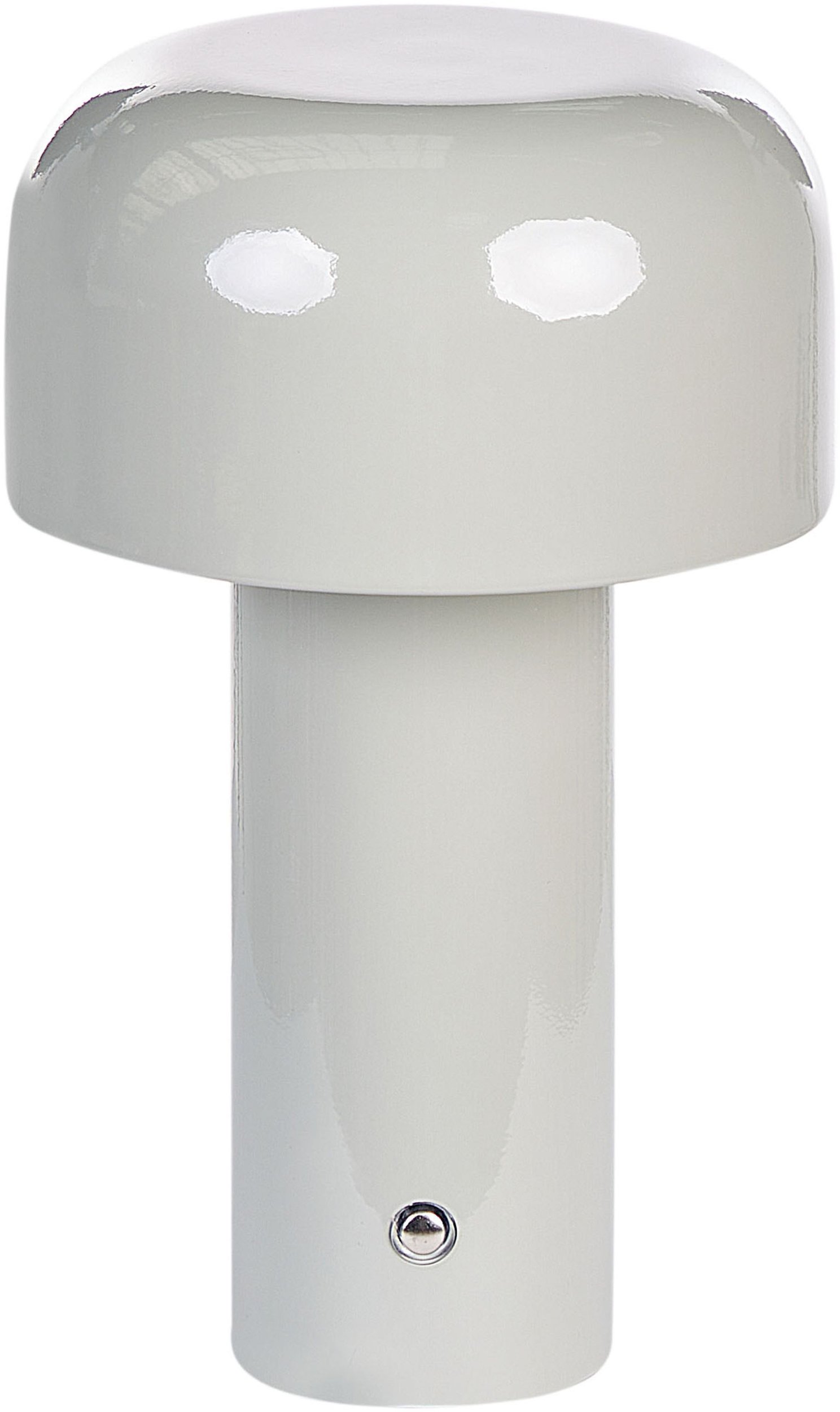 Lampa stołowa Beliani Bezprzewodowa lampa stołowa LED BESOS Ze ściemniaczem Metal Szary