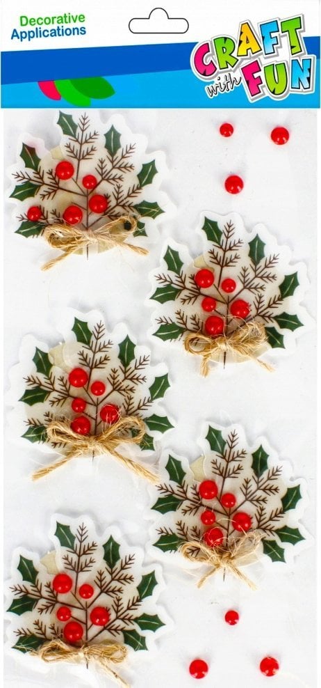 Craft with Fun OZDOBA BN NAKLEJKI 3D GALAZKI 5SZT CF 12/288