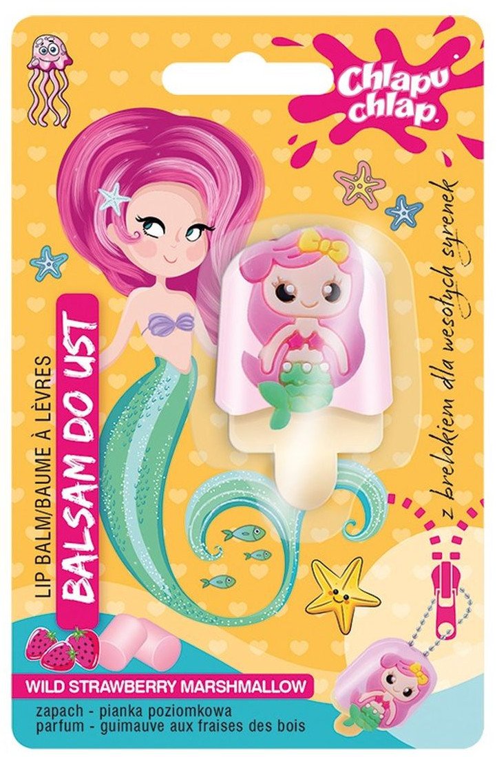 Chlapu Chlap Syrenka Błyszczyk do ust Pianka poziomkowa