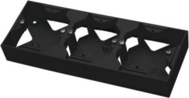 Ospel IMPRESJA Puszka instalacyjna do serii IMPRESJA potrójna czarny metalik PNP-3Y/33