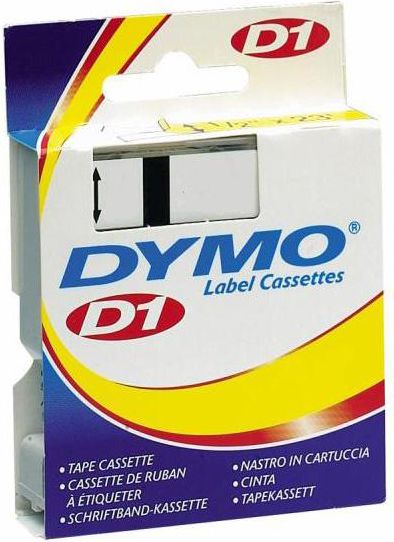 Dymo Taśma D1- 24mm x 7m czarny/ biały