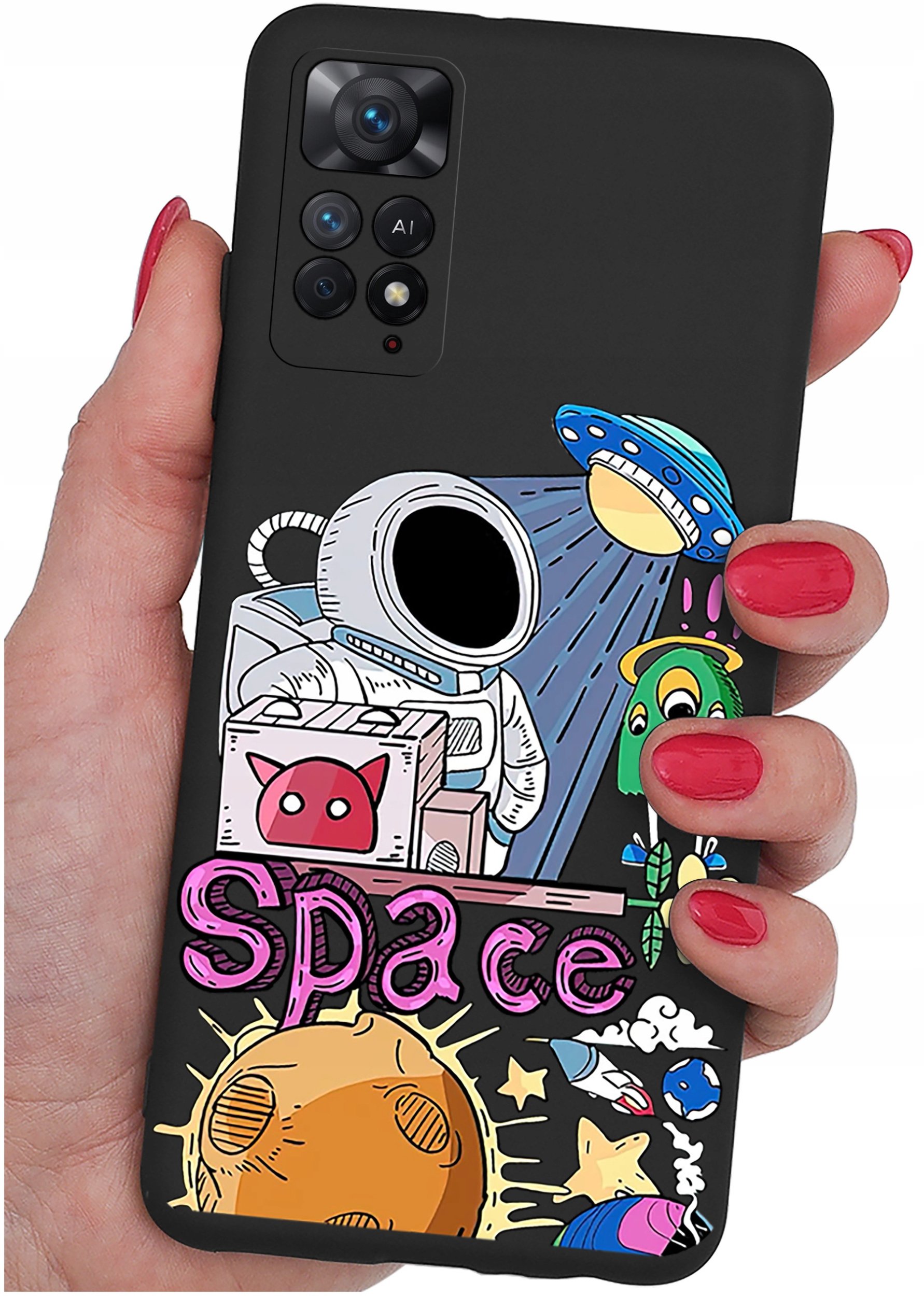 ETUI do Xiaomi Redmi Note 11 Pro | WZORY | SILIKONOWE MATT CASE + SZKŁO 9H