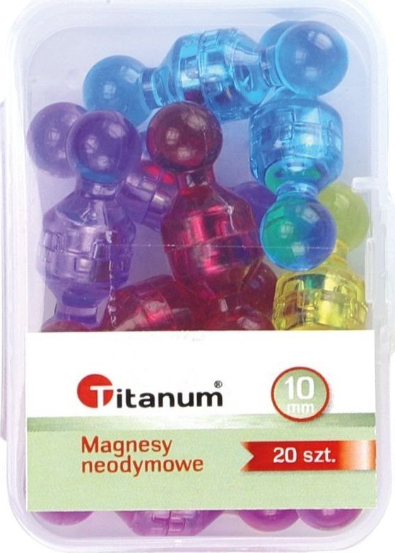 Titanum Magnes neodymowe mix 10 mm 20 szt Titanum