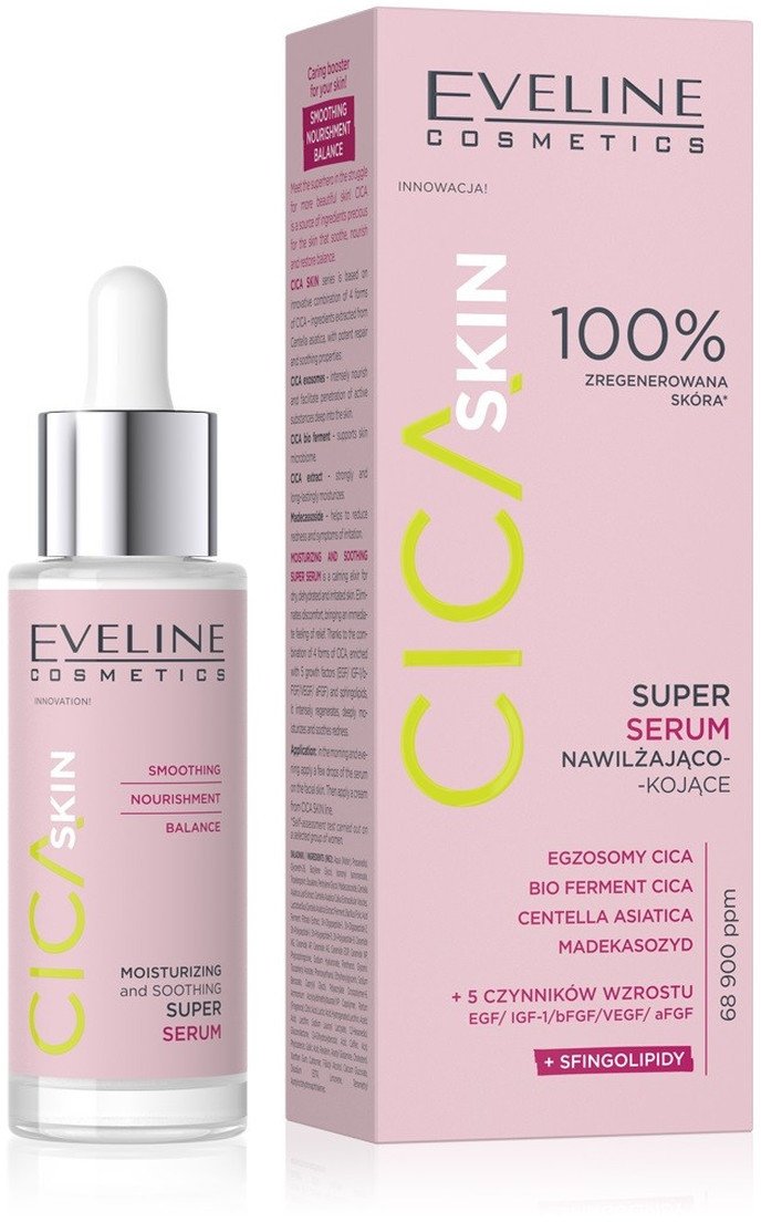 Eveline Cica Skin Super serum nawilżająco kojące 30ml