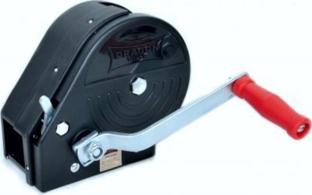 Dragon Winch Wyciągarka ręczna DWK-25C w obudowie z pasem 10 m, uciąg 1133 kg
