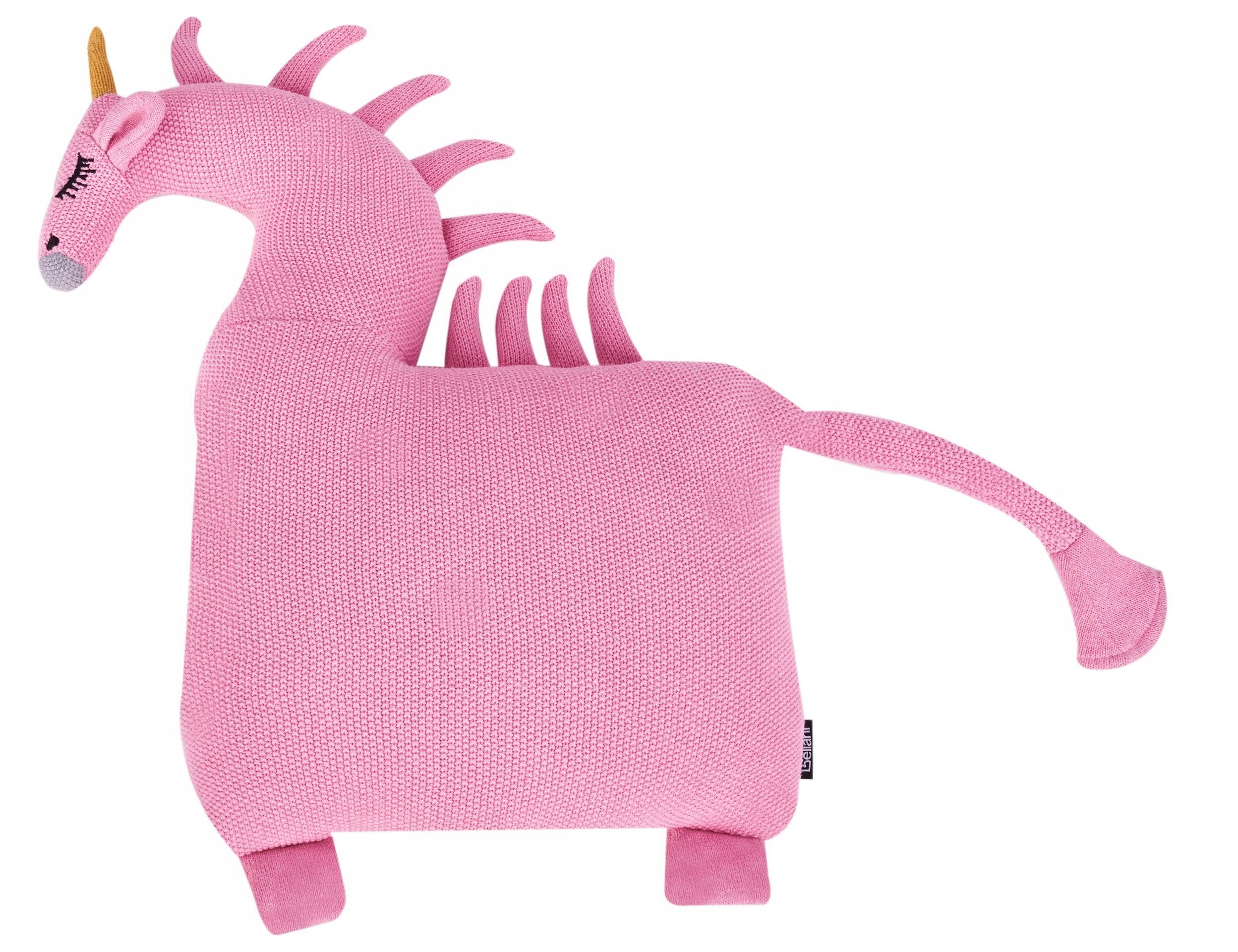 Beliani 2 bawełniane poduszki dla dzieci jednorożec 45 x 45 cm różowe LAMMI