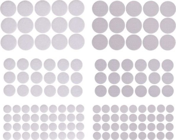 DP Craft Rzepy samoprzylepne DPCRAFT Okrągłe, mix białe 69szt. Dalprint