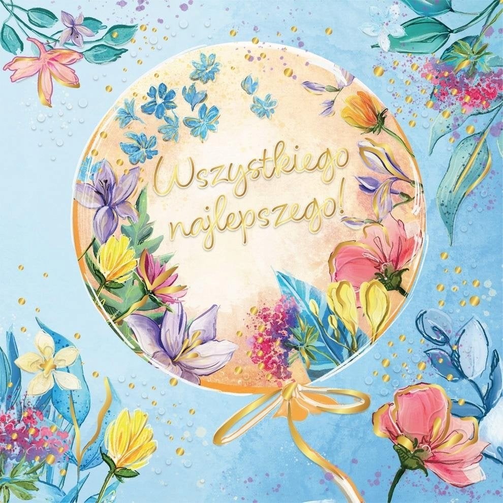 HENRY Karnet KW Balon w kwiatach