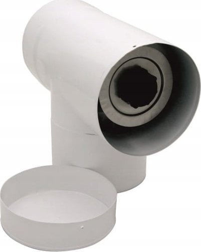 SpiroFlex 60X100 TRÓJNIK Z/DEK.90°SX-TDNV60/100TDB - SX-TDNV60/100TDB