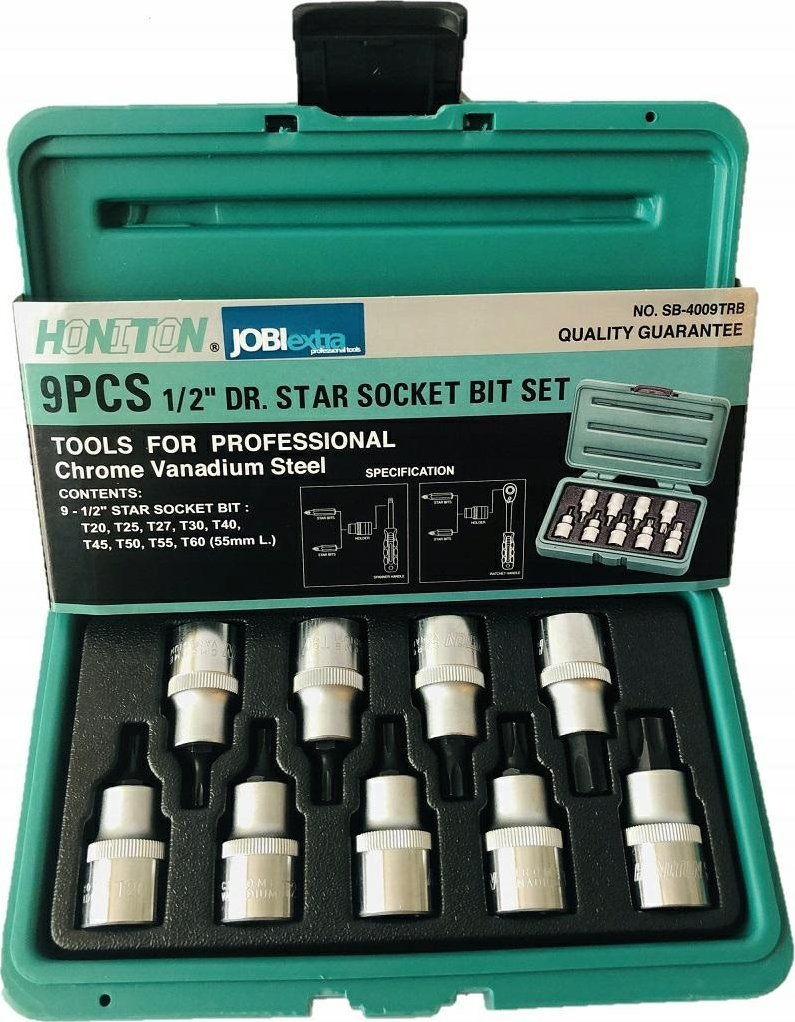 Honiton HONITON KLUCZ TORX 1/2" 9el.