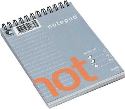 Bantex Notesblok Wire-O A6 w linię 100 ark 70 g