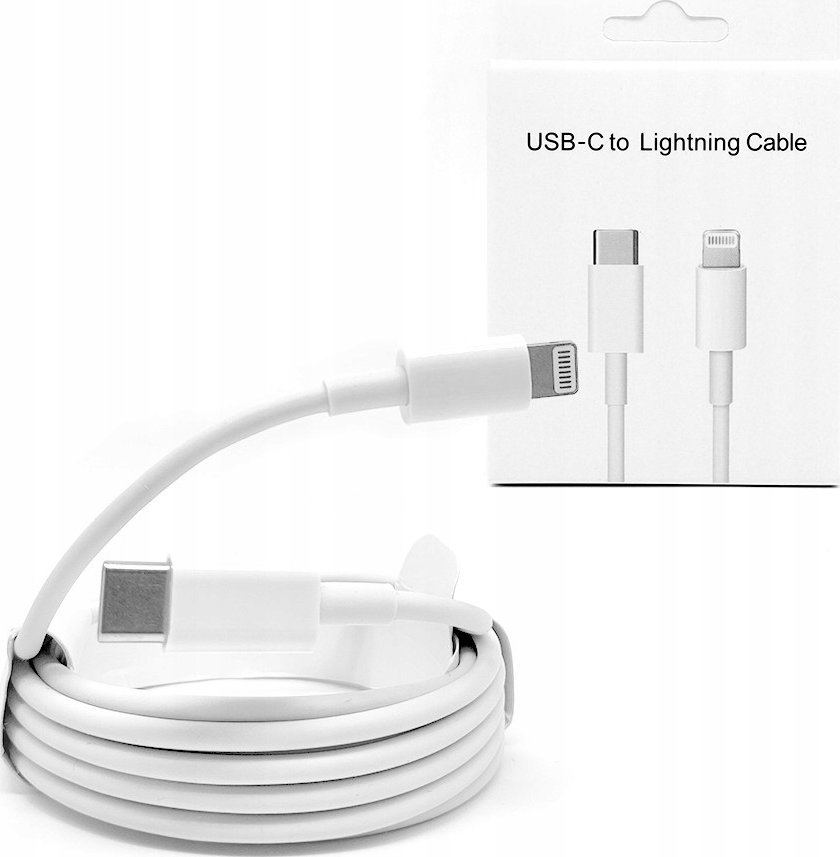 Kabel USB Vega USB-C - Lightning 2 m Biały (35394)