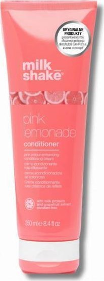 Milk Shake Milk Shake, Pink Lemonade, Milk Proteins, Hair Colour Conditioner, Pink, Colouring, 250 ml For Women