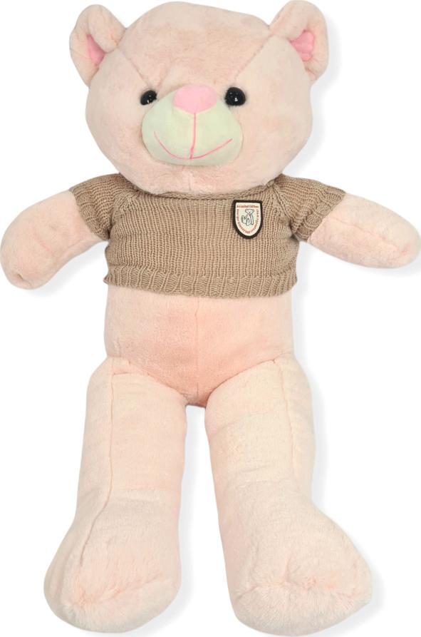 BLUBELL Maskotka Miś w ubranku na prezent 80 cm różowy