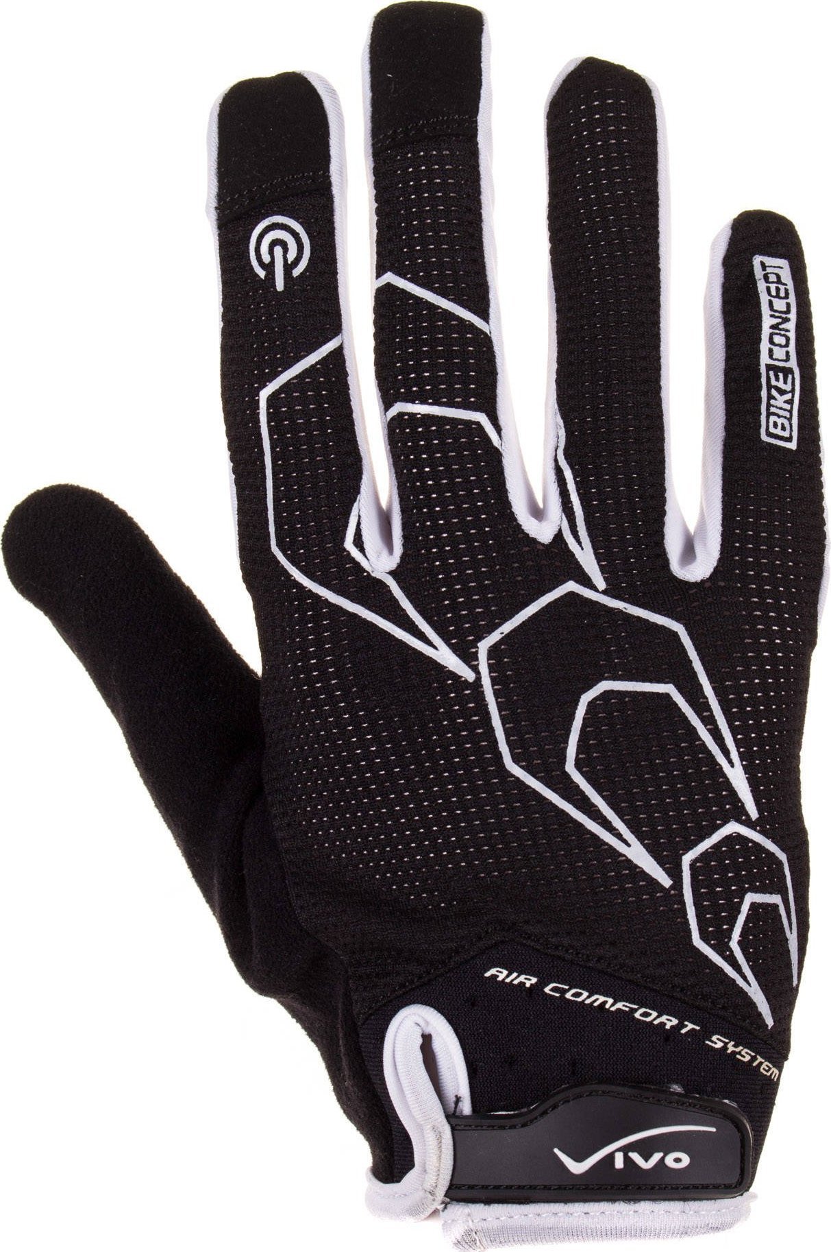 Vivo Rękawiczki rowerowe Vivo SB-01-9517-A czarno-białe XXL