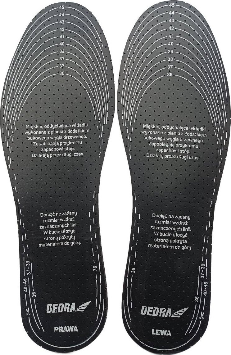 Dedra Wkładki do butów antypotne, r. UNI (BH9W04)