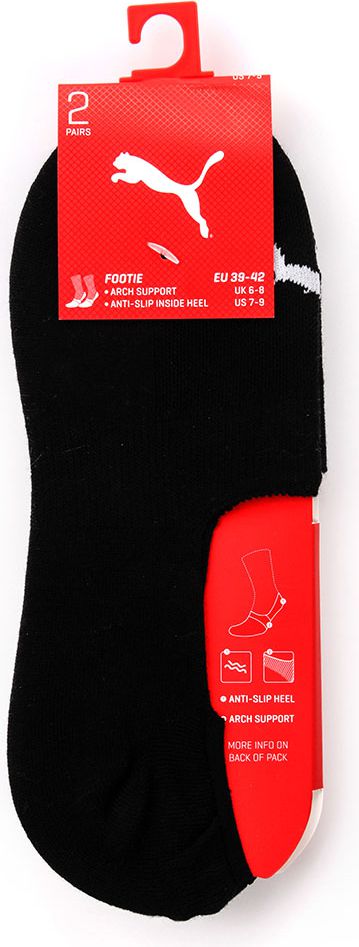 Puma Skarpety stopki 2 pary r. 39-42 czarne (33835)