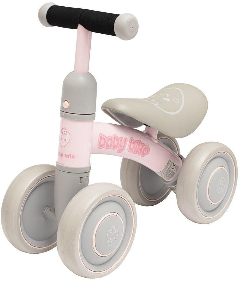 Rowerek biegowy czterokołowy Fruit pink