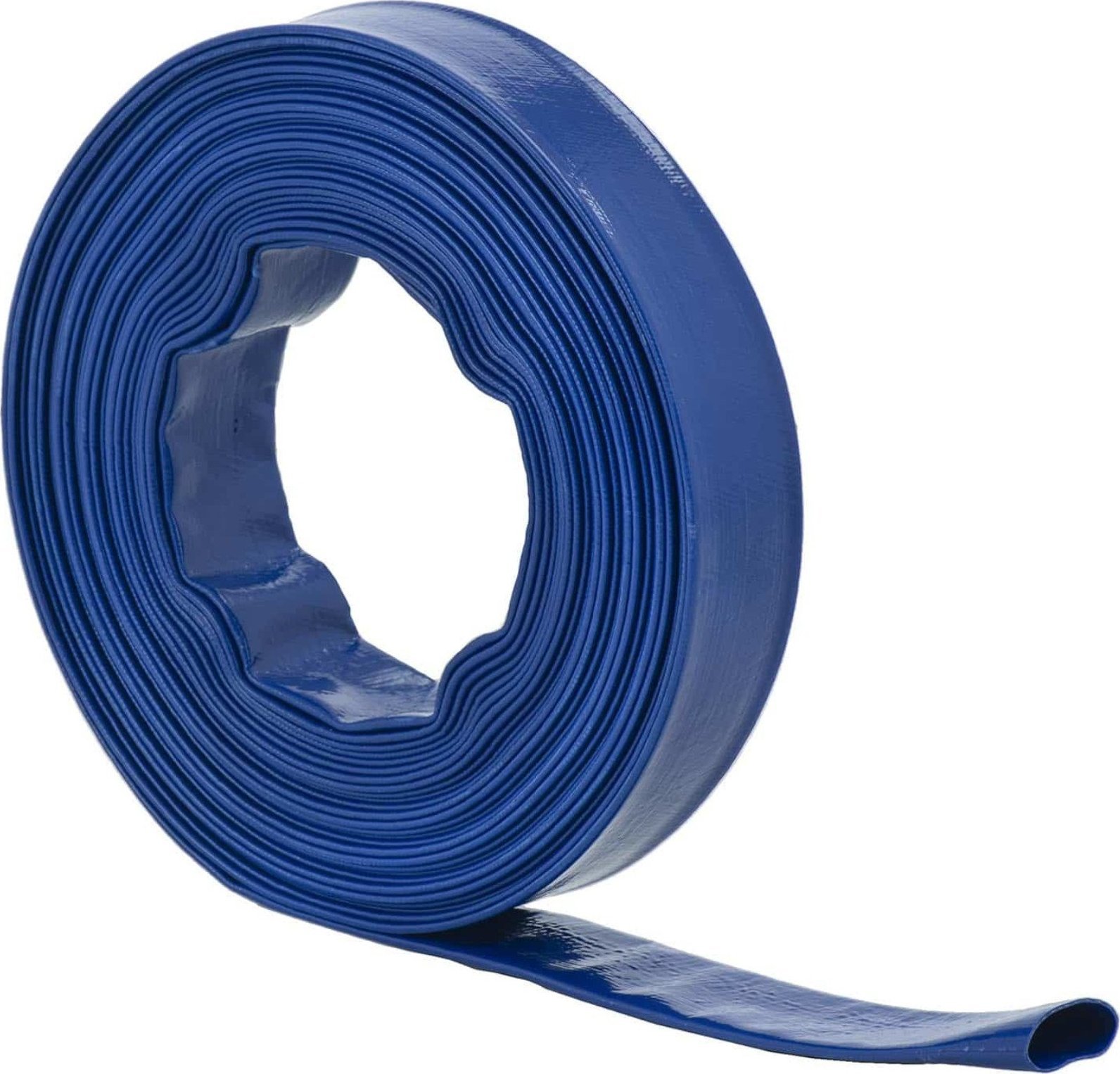 Hillvert Wąż płaski do pompy wody ogrodu wzmocniony 1 1/4'' 32 mm 8-24 bar 20 m Wąż płaski do pompy wody ogrodu wzmocniony 1 1/4'' 32 mm 8-24 bar 20 m