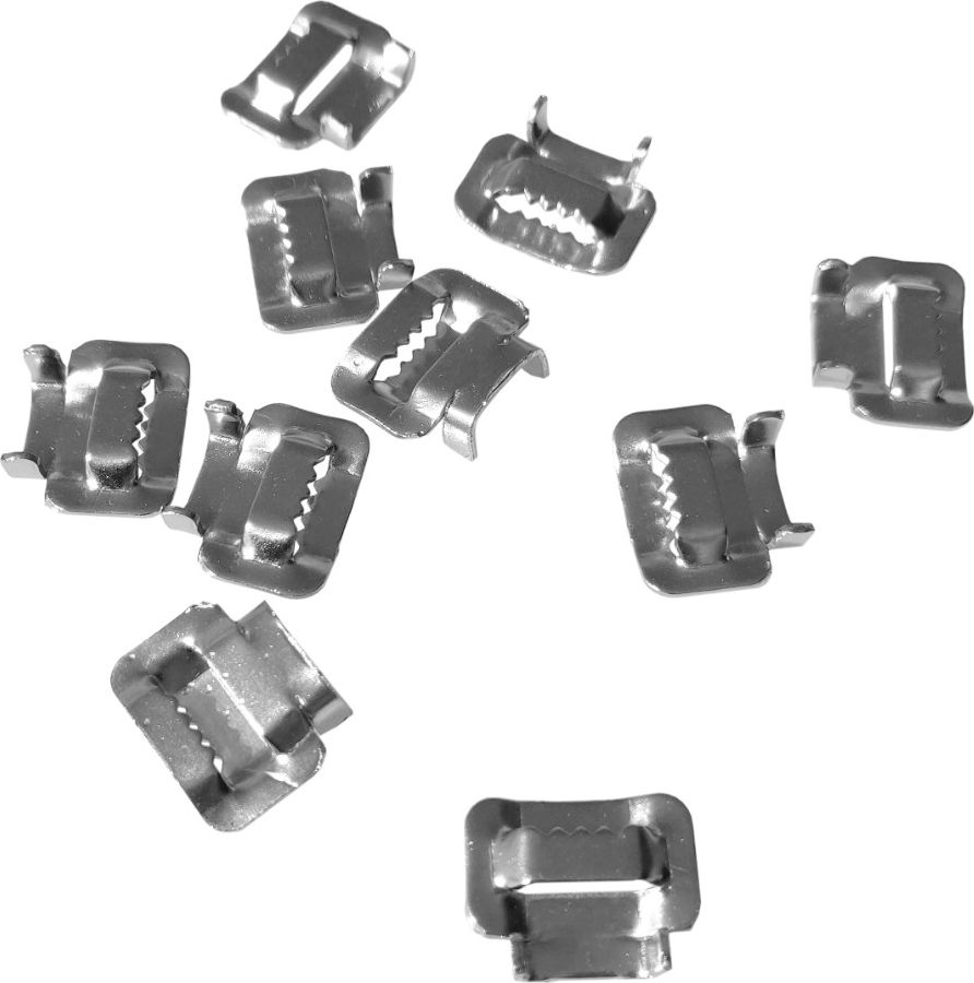 Doktorvolt 10szt. Zapinka ze stali nierdzewnej z zębami Ear-Lock 10mm gat.201 L-B 4937