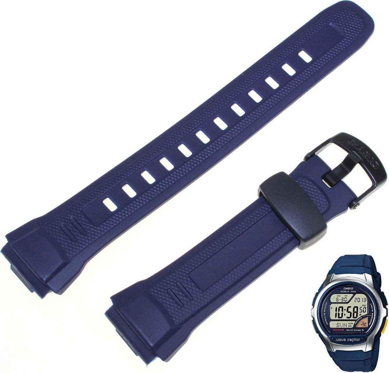 Casio Pasek do zegarka Casio WV-58 granatowy 10249714