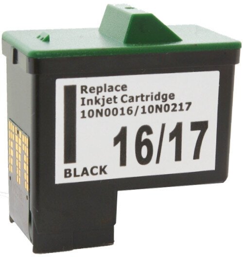 Tusz Lexmark nr 16/17 Black 20 ml 10N0016E 10NX217E do Z13 Z24 Z602 Z512 Z613 Z615 X72 X74 X1130 X1160 X1170 X1180 X2225