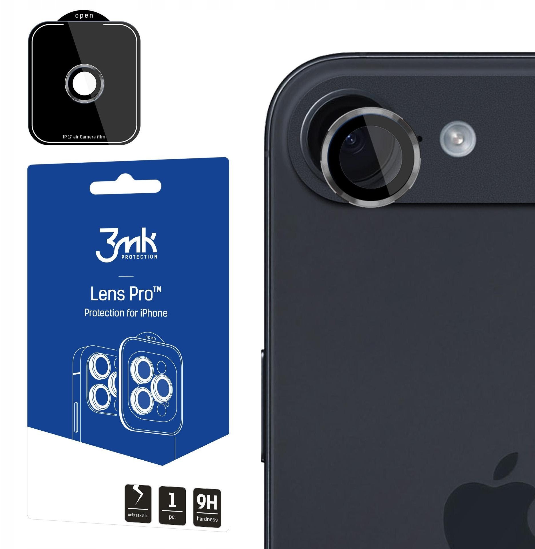 3mk Lens Protection Pro pro Apple iPhone 17 Air Titanium Gray