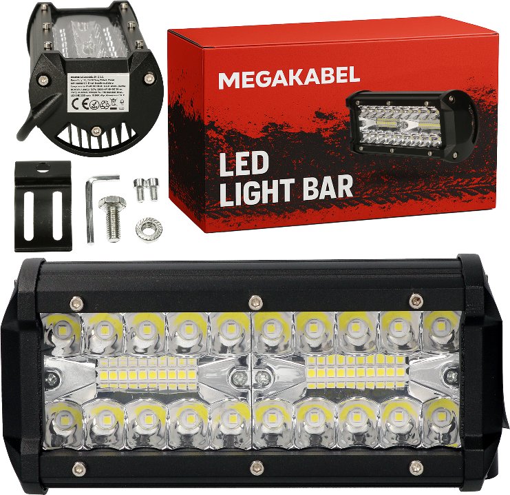 MEGAKABEL Lampa robocza 120W 2160lm CW 12-24V OFFROAD CX-35