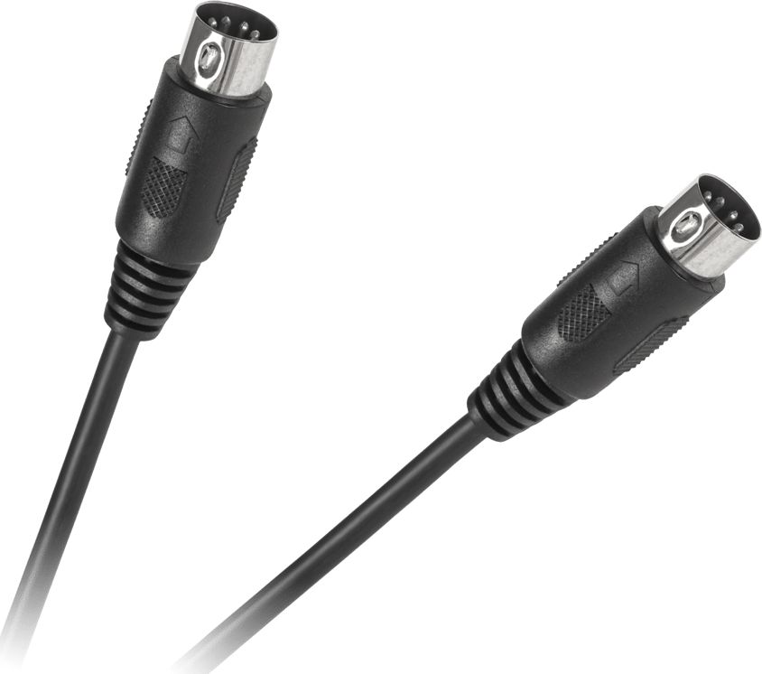 Kabel DIN - DIN 1.2m czarny (KPO2791-1,2)