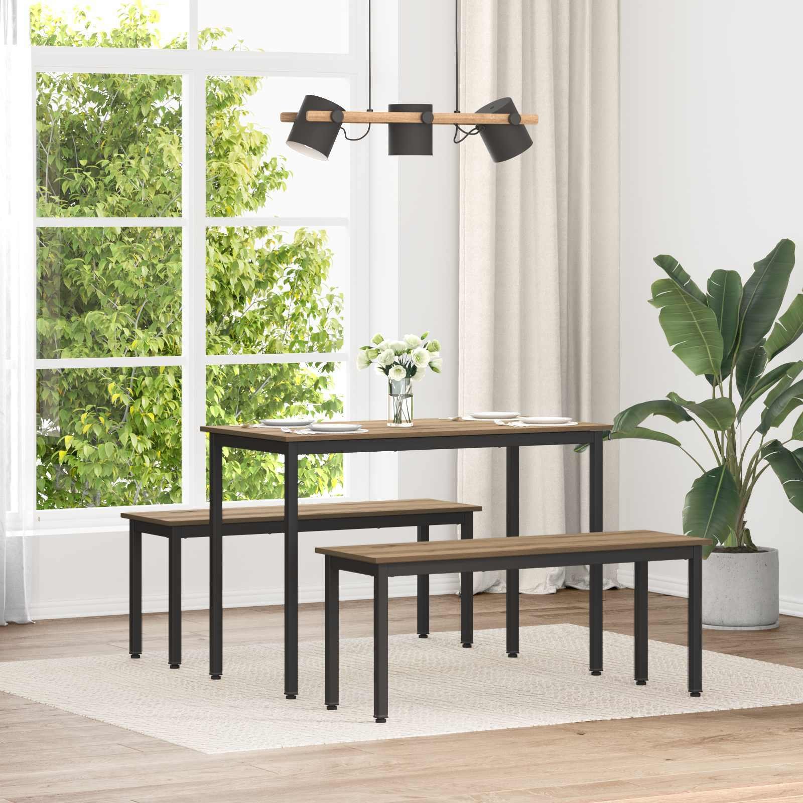 vidaXL ławka Dąb rzemieślniczy 110 x 35 x 45 cm