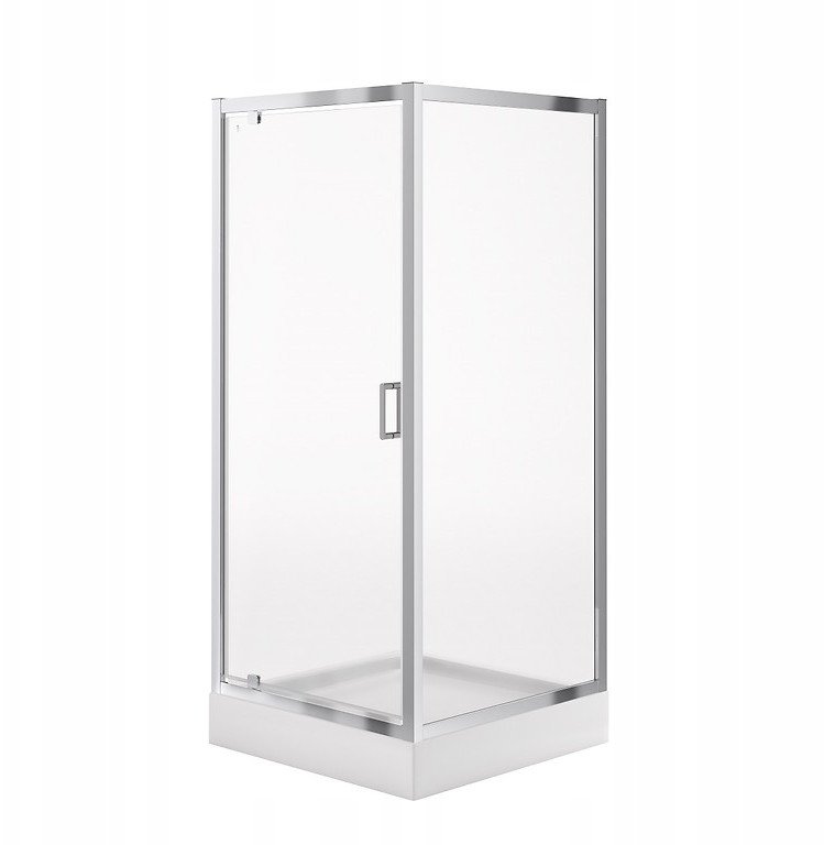 Cersanit SET B618: Kabina ARTECO kwadratowa - (90x90x190), z brodzikiem TAKO - (90x16) (S601-132)