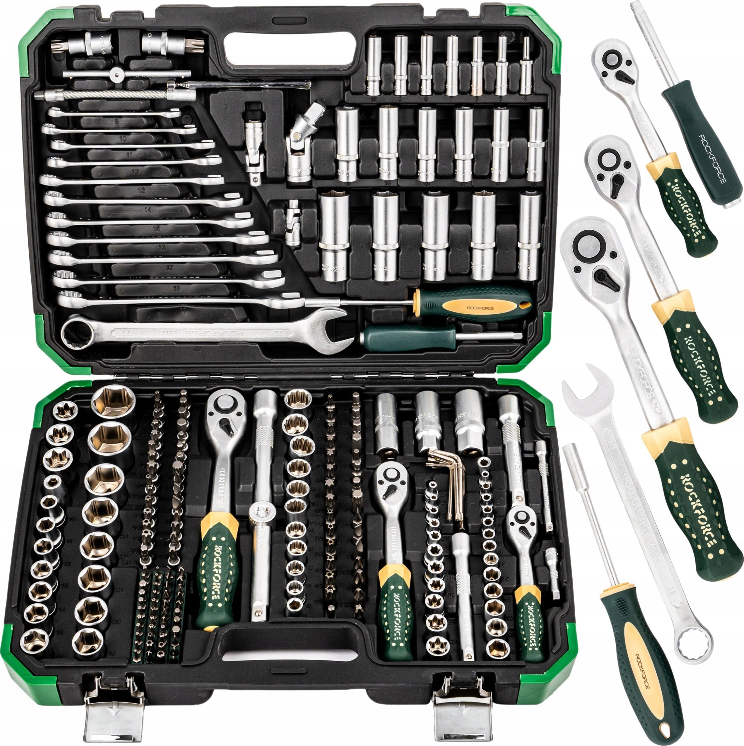 Zestaw narzędzi 216+6el. 1/4", 3/8", 1/2" (8-22mm)