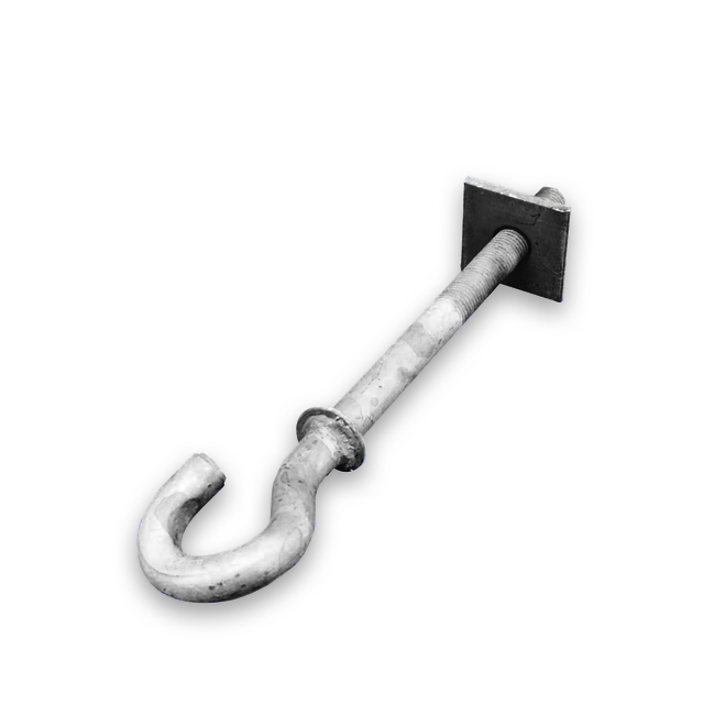 Ensto Hak wieszakowy M16 długość 240mm SOT21.116