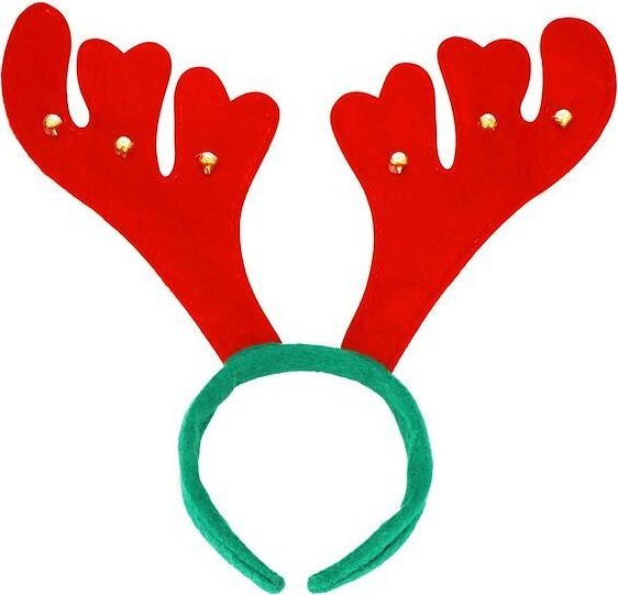 Springos Opaska na głowę rogi renifera z dzwoneczkami świąteczna ozdoba UNIWERSALNY