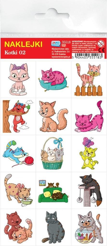 Wydawnictwo Jako Naklejki. Kotki 02