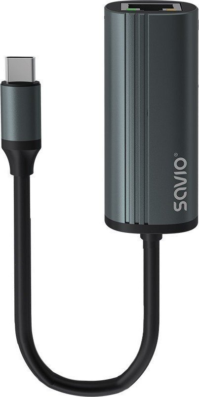 Adapter USB Savio Adapter USB-C 3.1 Gen 1 do RJ-45 Gigabit Ethernet, AK-56