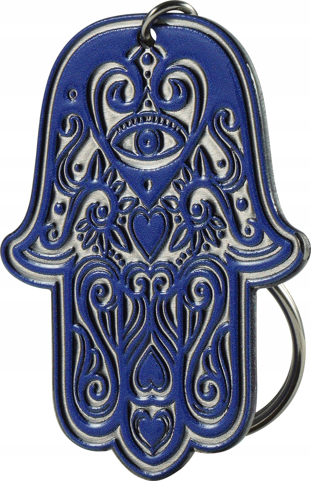 Kadax Brelok Breloczek Hamsa Klucze Rękaw Fatimy Stalowy