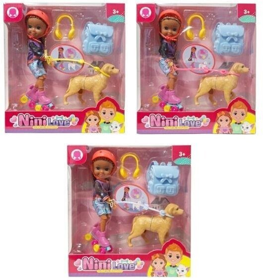 Lalka z rolkami i akcesoriami MIX